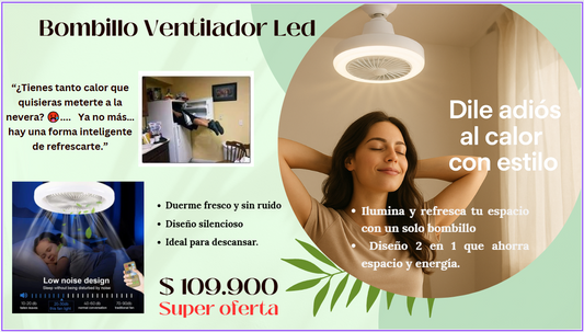 Bombillo Ventilador Led